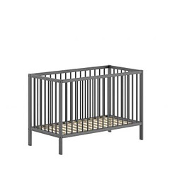 VIPACK Lit bébé Dino 60x120 cm - Anthracite