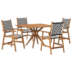 VIDAXL Ensemble 5 pcs Bois d'acacia