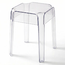 Avis ICONIK INTERIOR Tabouret Bas Transparent - 47cm - Victoria Queen Mauve