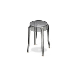 ICONIK INTERIOR Tabouret de Bar Design Transparent - 47cm - Victoria Queen Mauve pas cher