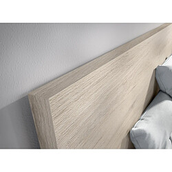 Avis Pegane Ensemble tête de lit + 2 chevets - Blanc et chêne