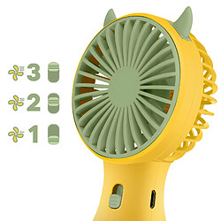 Avizar Mini Ventilateur Kawaii - Jaune pas cher