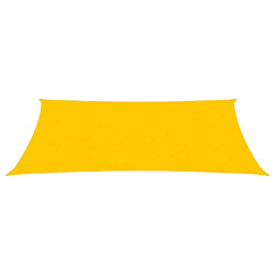 Parasol Helloshop26 - 3 x 5 m - Jaune Voile d'ombrage - PEHD 160g/m² - Perméable à l'eau - Protection UV 90%