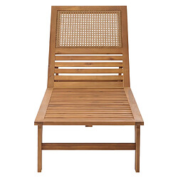 Mendler Bain de soleil en acacia - Marron pas cher