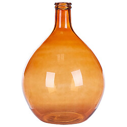 Beliani Vase Chatni - Verre Marron Doré 48 cm