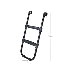 Avis Helloshop26 Échelle de Trampoline - Noir