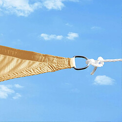 helloshop26 Voile d'ombrage Polyester Sable 3x4 m