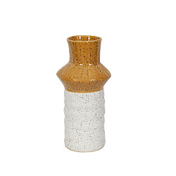 Romimex Vase - Jaune Blanc