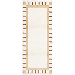 Vidal Tapis de couloir en laine 201x84 beige Darya