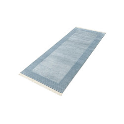 Vidal Tapis de couloir en laine 198x79 bleu Darya