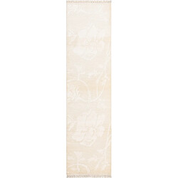 VIDAL Darya Tapis de Couloir en Laine Beige 305x84 cm