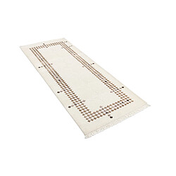 Vidal Tapis de couloir en laine 198x81 beige Darya