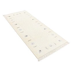 Vidal Tapis de couloir en laine 198x81 beige Darya