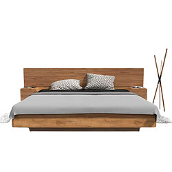 BIM FURNITURE bim_furniture Lit Mutombo 160x200 cm - Chêne massif