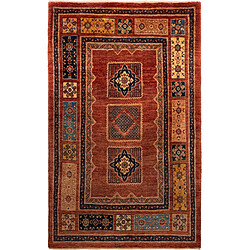 Vidal Tapis de laine 165x107 rouge Kashkuli