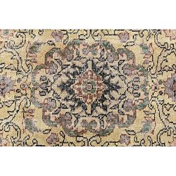 VIDAL Tapis de Laine Jaune