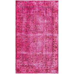 Vidal Tapis De Laine 267x155 Rose Ultra Vintage