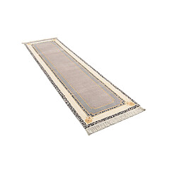 Vidal Tapis de couloir en laine 302x81 gris Darya