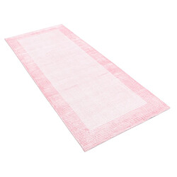 Vidal Tapis de couloir en laine 198x79 rose Darya