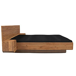 BIM FURNITURE bim_furniture Lit Mutombo 160x200 cm - Chêne massif