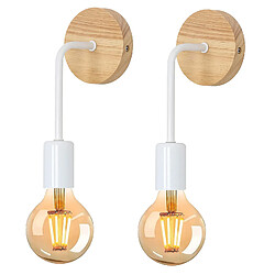 Applique murale rétro bois - Stoex