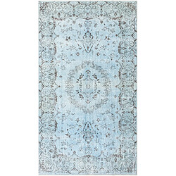 Vidal Tapis de laine 287x168 Bleu Ultra Vintage