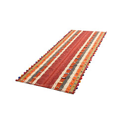 Vidal Tapis de laine 325x128 rouge Jajim