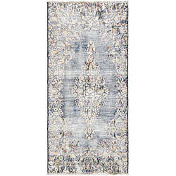 Vidal Vintage Royal Tapis oriental - 114 x 54 cm - Bleu - Laine - Faible hauteur de poils