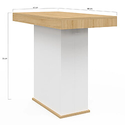 Idmarket MARKET Table console EDEN pas cher