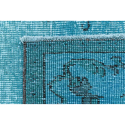 Vidal Tapis de Laine Ultra Vintage Turquoise