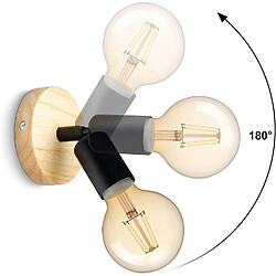 Stoex Applique murale 2 lampes - Noir pas cher
