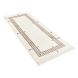 Vidal Tapis de couloir en laine 203x79 beige Darya