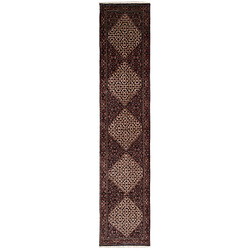 VIDAL Bidjar Tapis de couloir en laine - Rouge