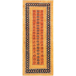 Vidal Tapis de couloir en laine 206x84 brun Kashkuli