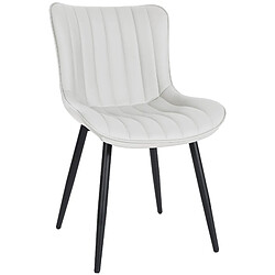 Chaise PVC Blanc - Décoshop26