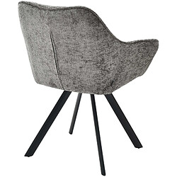 Acheter Decoshop26 Chaise de salle à manger avec accoudoirs - Gris