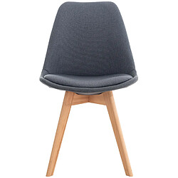 Decoshop26 Chaise Scandinave - Gris Foncé