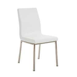 Décoshop26 Chaise épurée - Blanc