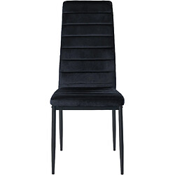 Decoshop26 Chaise 10_0002101 - Velours Noir