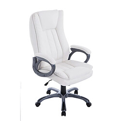 Decoshop26 Fauteuil de bureau - Blanc