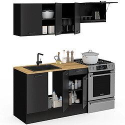 Acheter Idmarket MARKET Cuisine SUBTIL 180 cm Noir