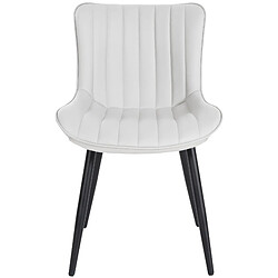 Chaise PVC Blanc - Décoshop26