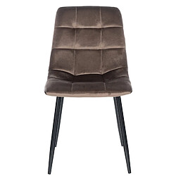 Decoshop26 Chaise de salle à manger - Marron