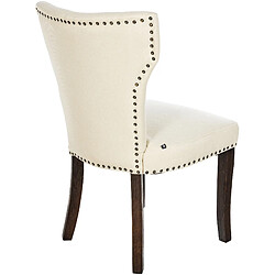 Decoshop26 Chaise de salle à manger - Crème