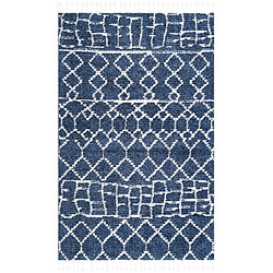 Hadorn Frauenfeld Diamond Tapis shaggy - Bleu 245x160 cm