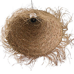 ICONIK INTERIOR Lampe de plafond en sparte - Lampe suspendue de style boho Bali - Pitse Naturel pas cher