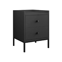 BESTMOBILIER Table de chevet Filipo - Noir