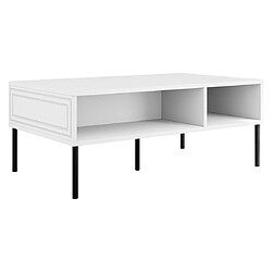 Bestmobilier Lavaggi table basse - Blanc