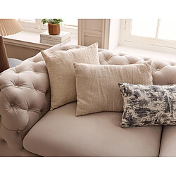 Avis Lisa Design Camden Canapé Chesterfield 3 places - Beige Velours