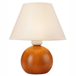 EPIKASA Lamp à Poser Ball Lampe à poser boule - Cuivre - Métal et bois